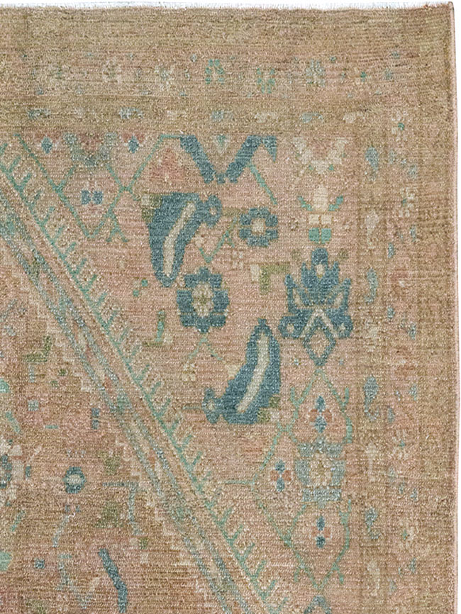 Vintage Persian Malayer Throw Rug, No.32047 - Staging