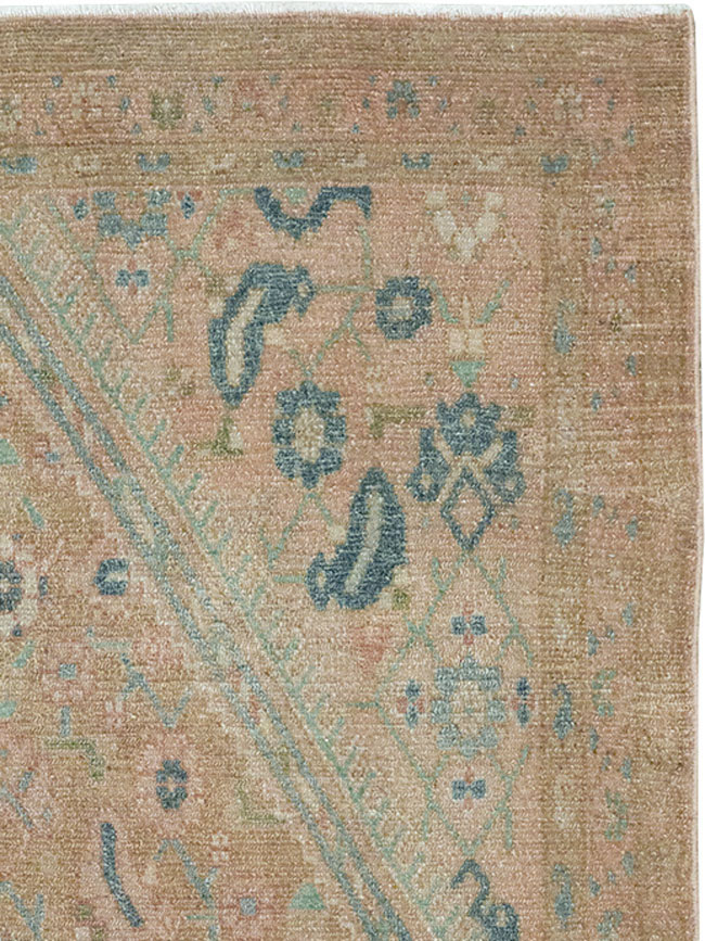 Vintage Persian Malayer Throw Rug, No.32047 - Staging
