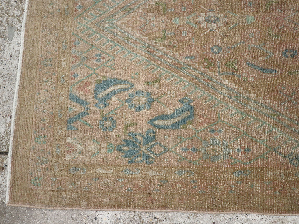 Vintage Persian Malayer Throw Rug, No.32047 - Staging