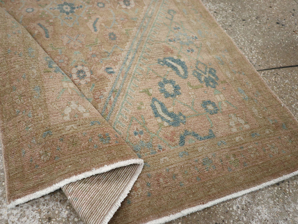 Vintage Persian Malayer Throw Rug, No.32047 - Staging