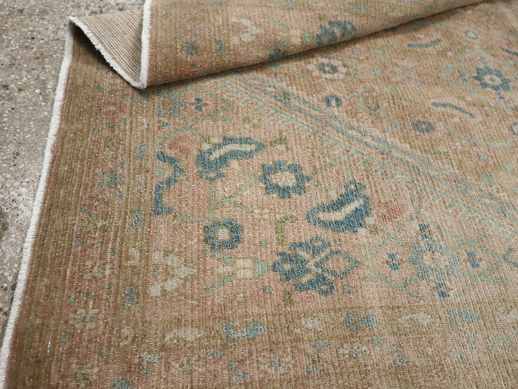 Vintage Persian Malayer Throw Rug, No.32047 - Staging