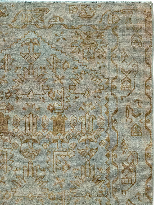 Vintage Persian Malayer Throw Rug, No.32048 - Staging