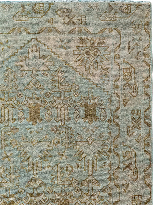 Vintage Persian Malayer Throw Rug, No.32048 - Staging