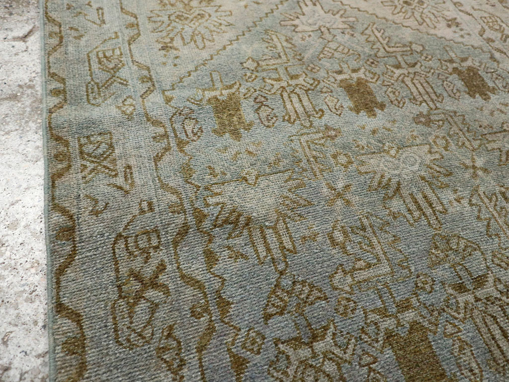 Vintage Persian Malayer Throw Rug, No.32048 - Staging