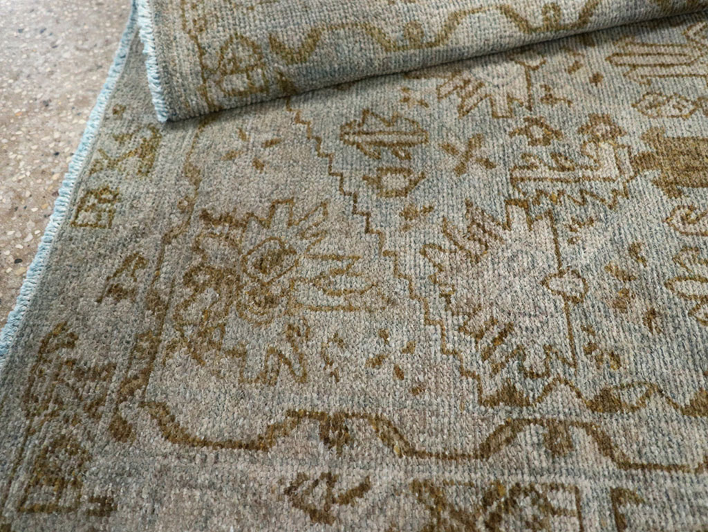 Vintage Persian Malayer Throw Rug, No.32048 - Staging