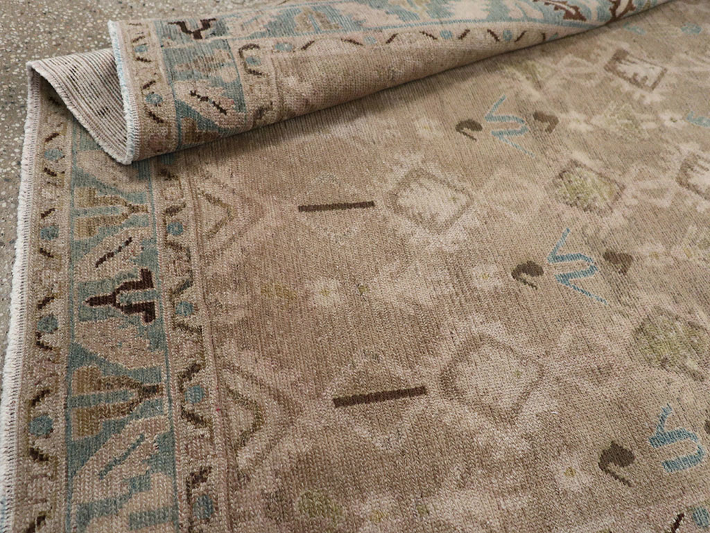 Vintage Persian Malayer Accent Rug, No.32050 - Staging