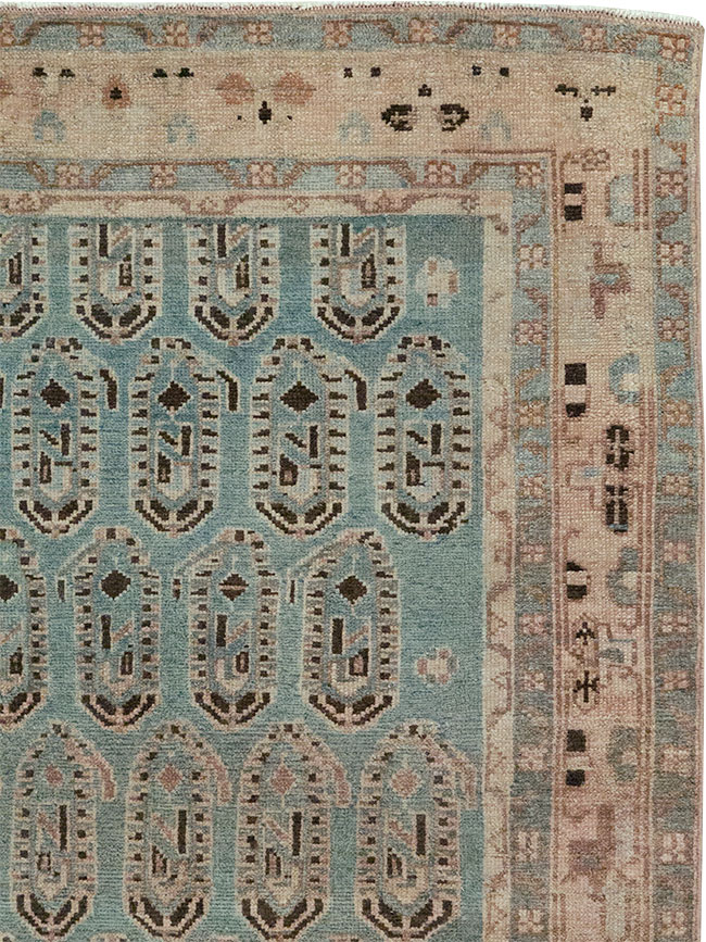 Vintage Persian Malayer Throw Rug, No.32051 - Staging