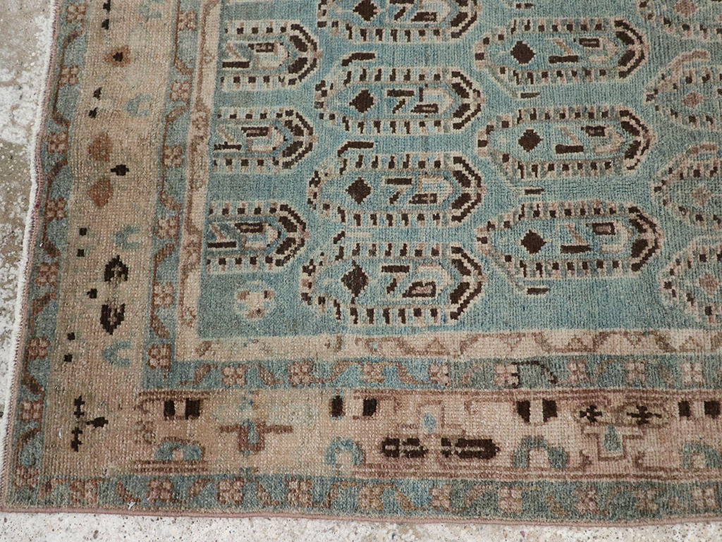 Vintage Persian Malayer Throw Rug, No.32051 - Staging