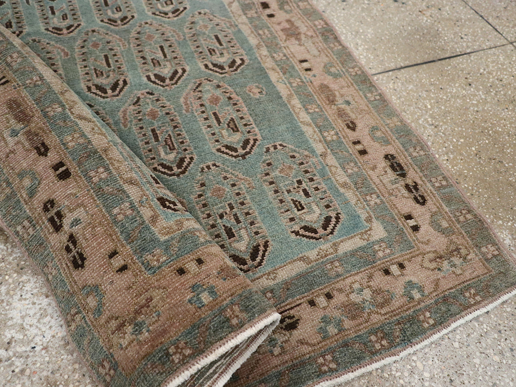 Vintage Persian Malayer Throw Rug, No.32051 - Staging