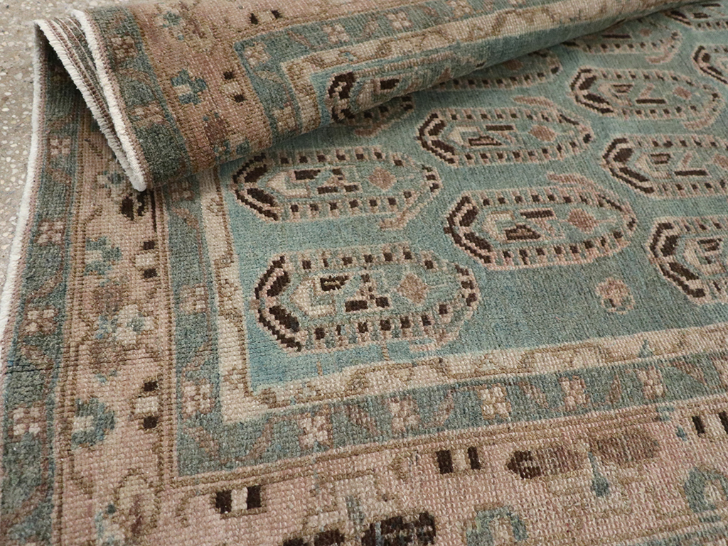 Vintage Persian Malayer Throw Rug, No.32051 - Staging
