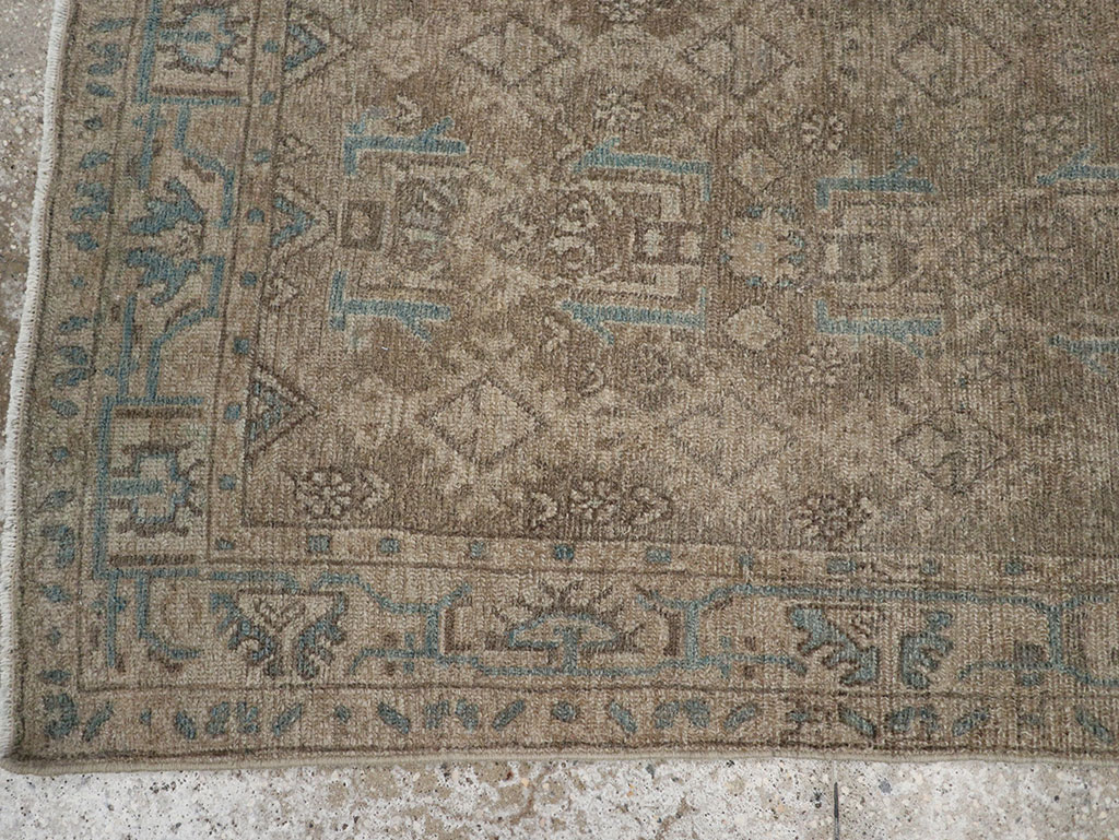 Vintage Persian Malayer Throw Rug, No.32052 - Staging