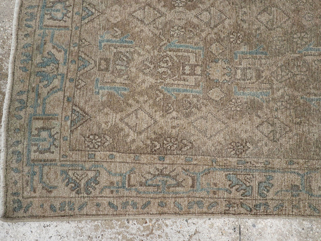 Vintage Persian Malayer Throw Rug, No.32052 - Staging