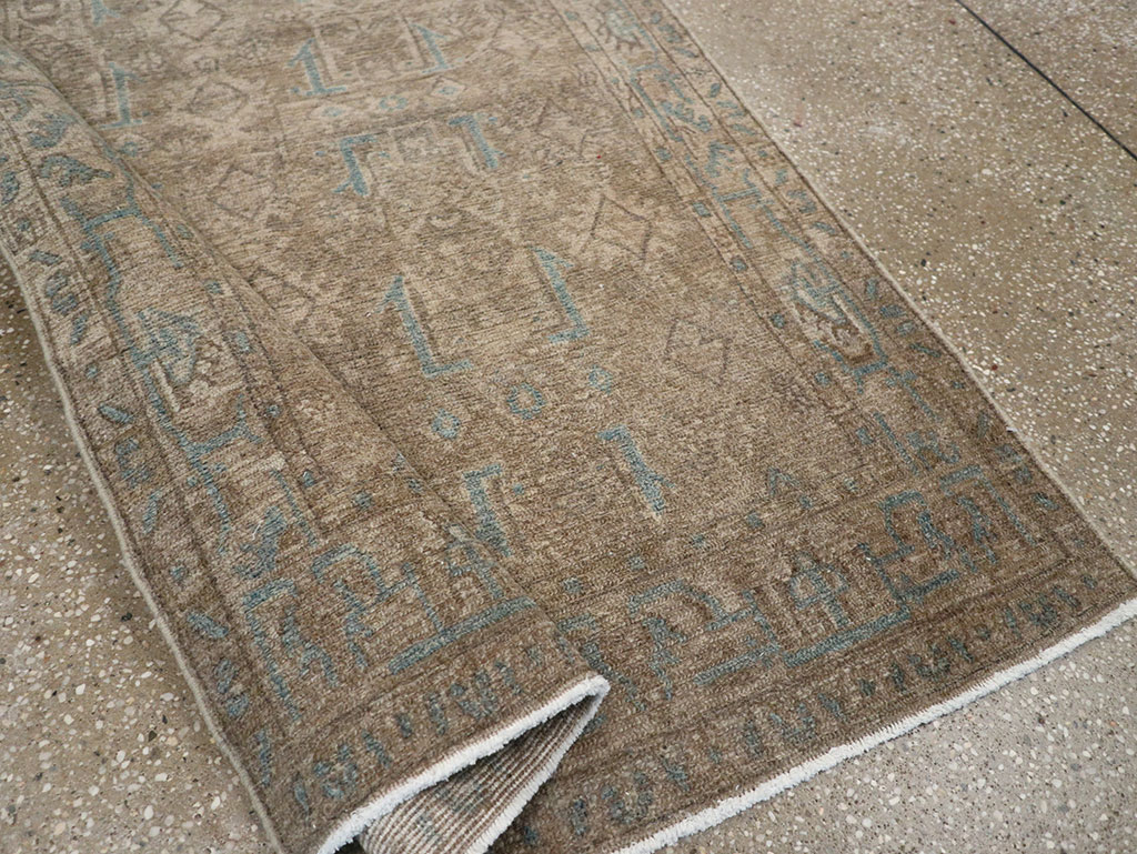 Vintage Persian Malayer Throw Rug, No.32052 - Staging