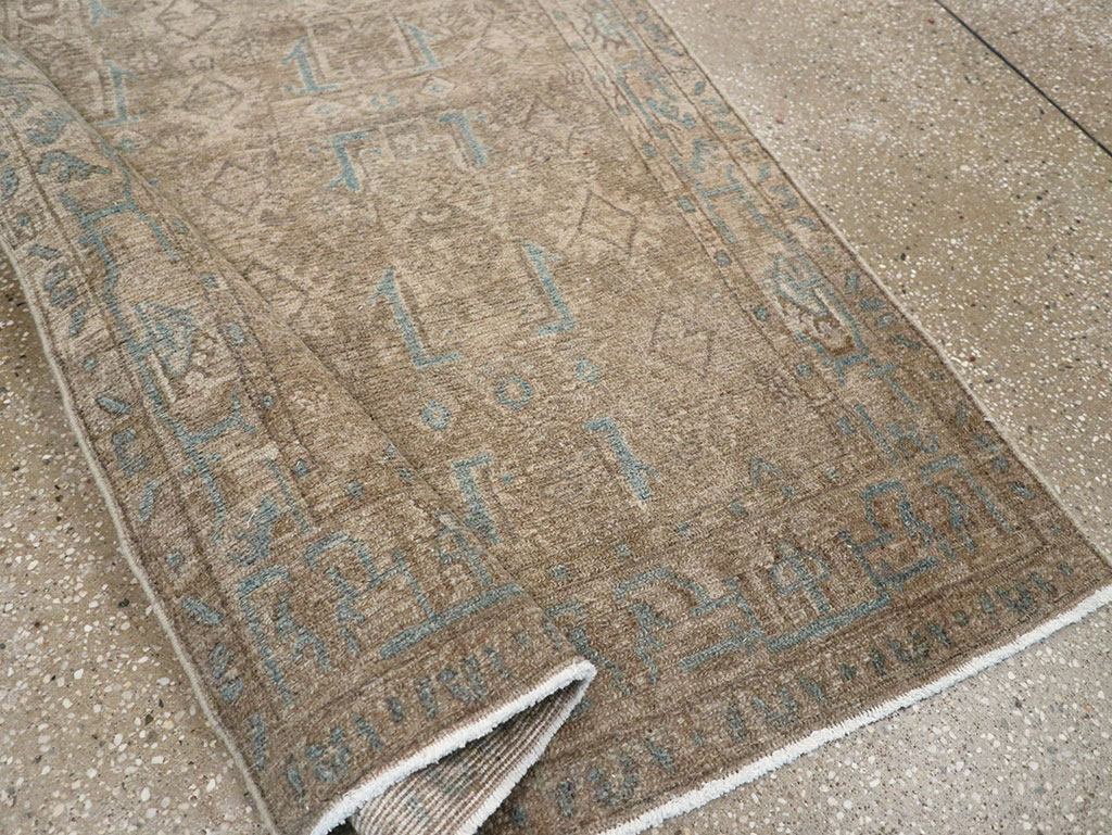 Vintage Persian Malayer Throw Rug, No.32052 - Staging