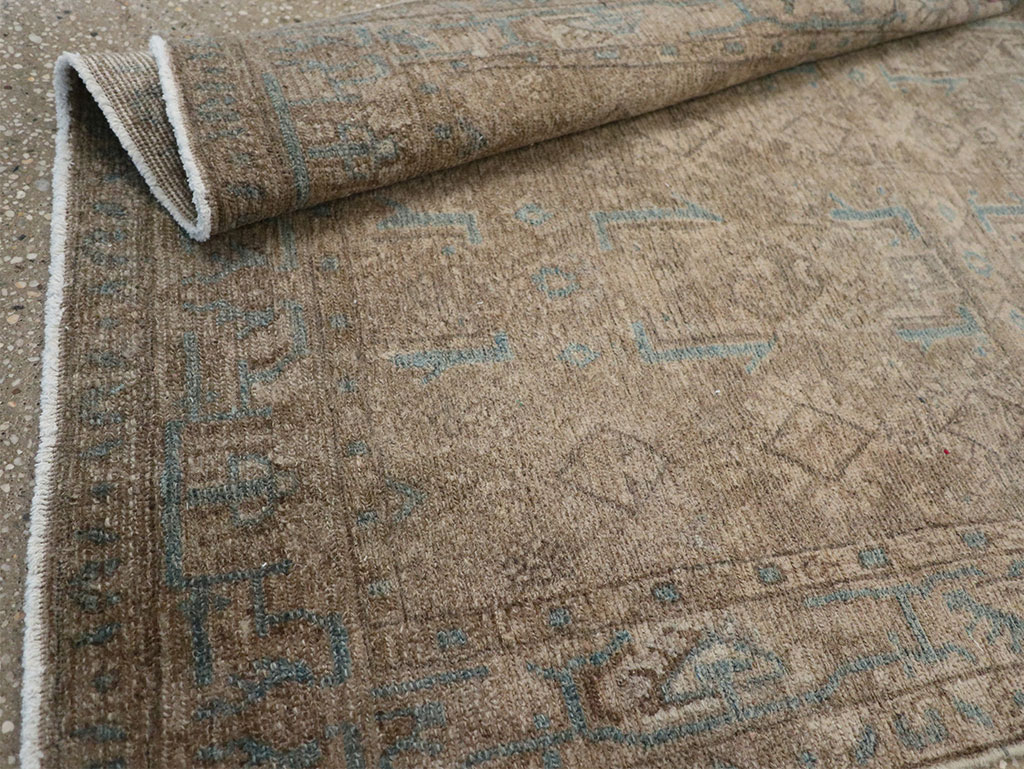 Vintage Persian Malayer Throw Rug, No.32052 - Staging