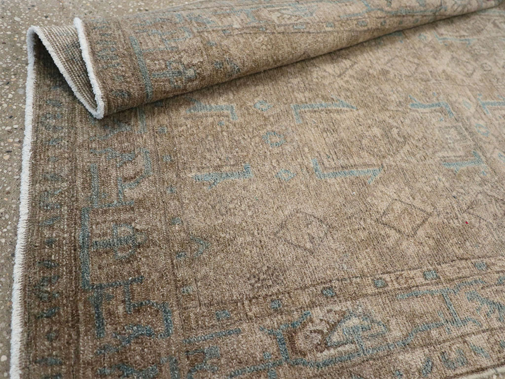 Vintage Persian Malayer Throw Rug, No.32052 - Staging