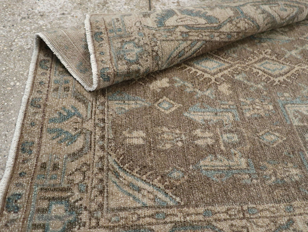 Vintage Persian Malayer Throw Rug, No.32053 - Staging