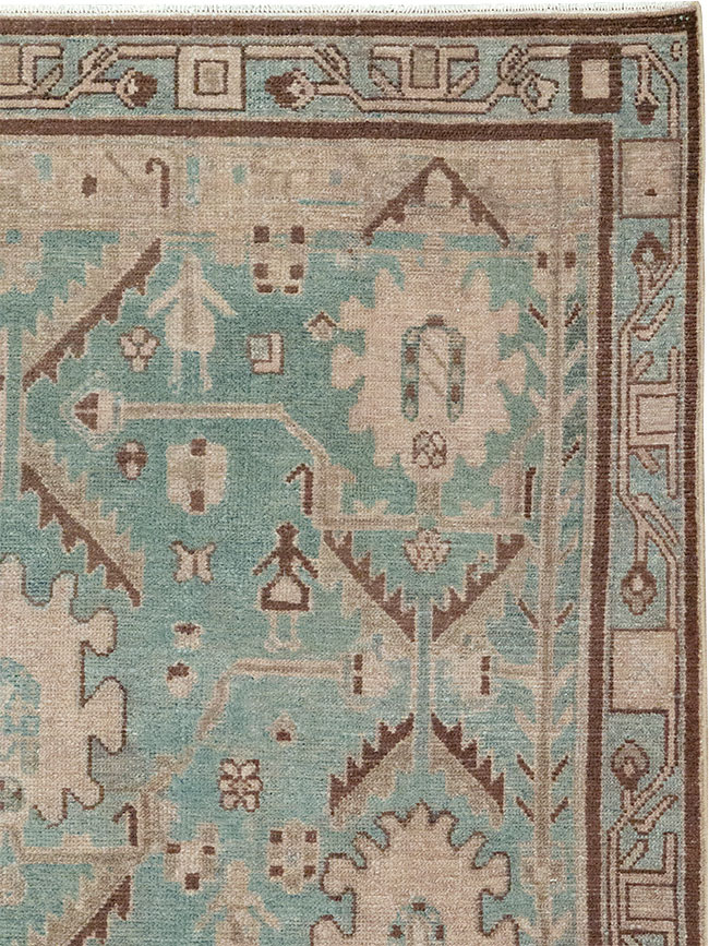 Vintage Persian Malayer Accent Rug, No.32054 - Staging