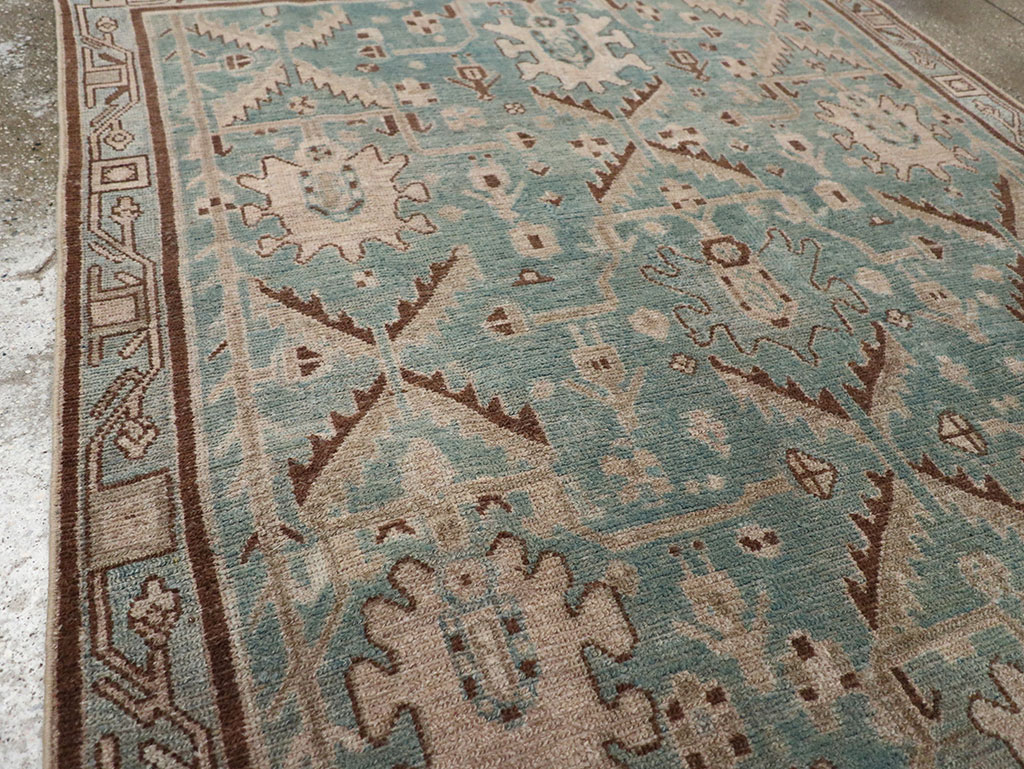 Vintage Persian Malayer Accent Rug, No.32054 - Staging