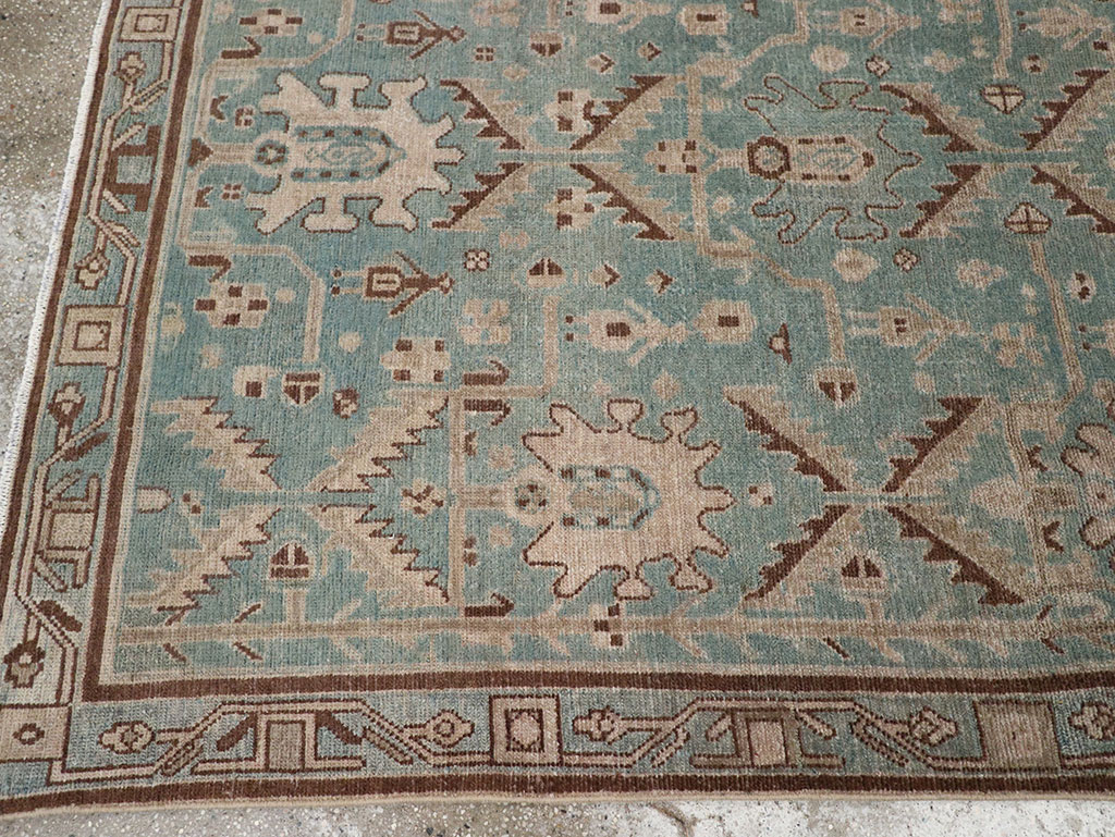 Vintage Persian Malayer Accent Rug, No.32054 - Staging