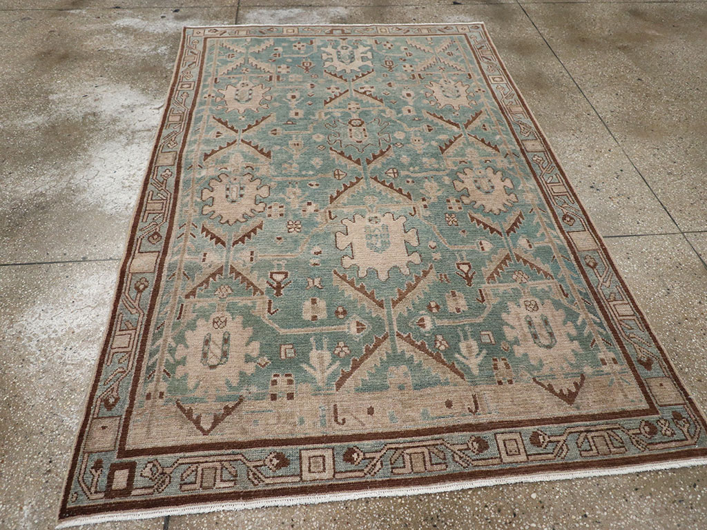Vintage Persian Malayer Accent Rug, No.32054 - Staging