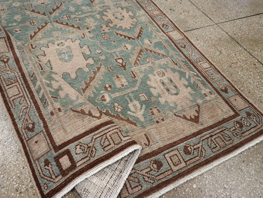 Vintage Persian Malayer Accent Rug, No.32054 - Staging