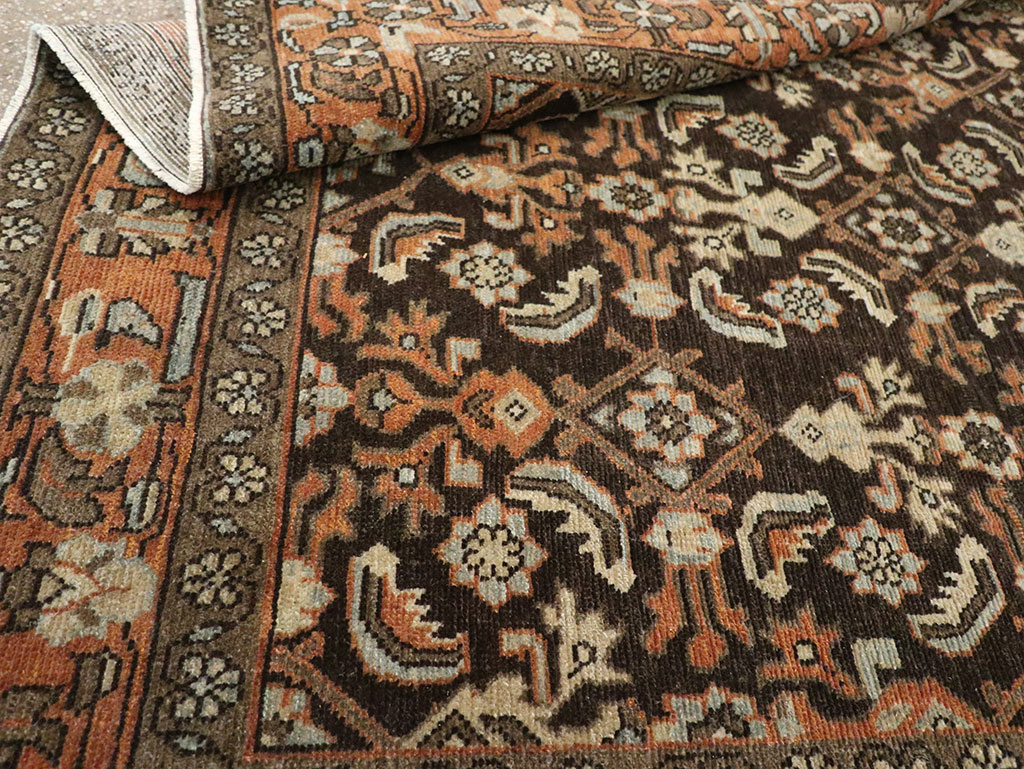 Antique Persian Malayer Accent Rug, No.32056 - Staging