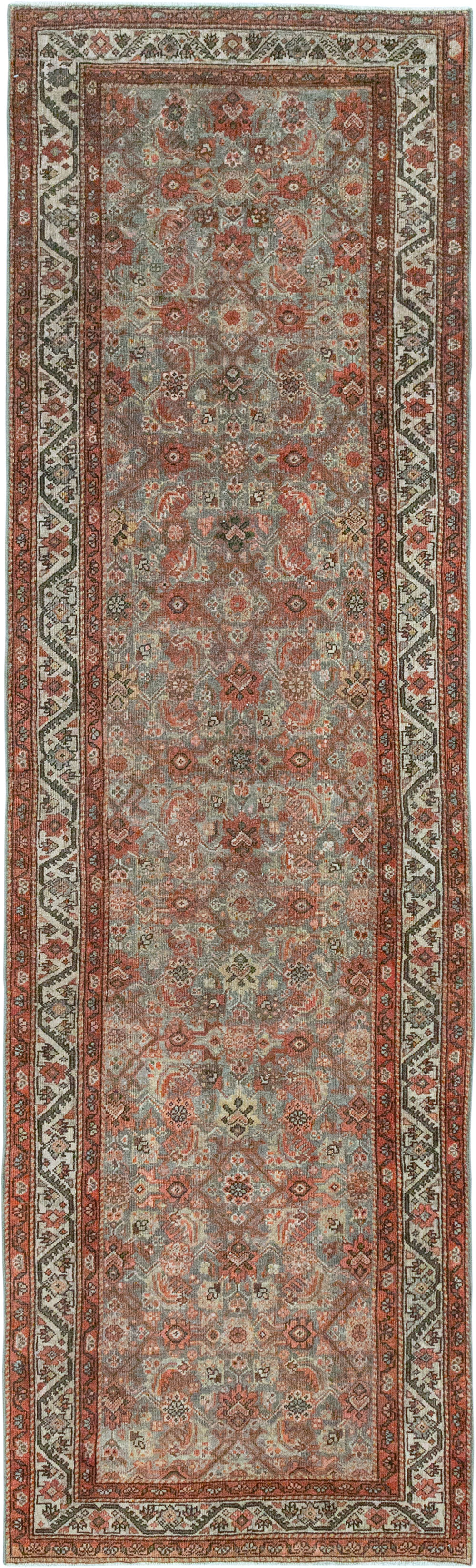 Antique Persian Malayer Runner, No.32058 - Staging