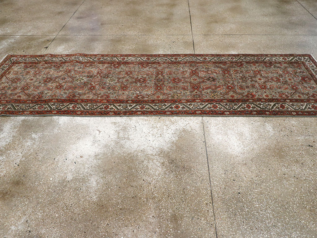 Antique Persian Malayer Runner, No.32058 - Staging