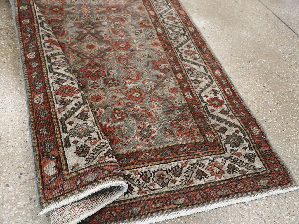 Antique Persian Malayer Runner, No.32058 - Staging