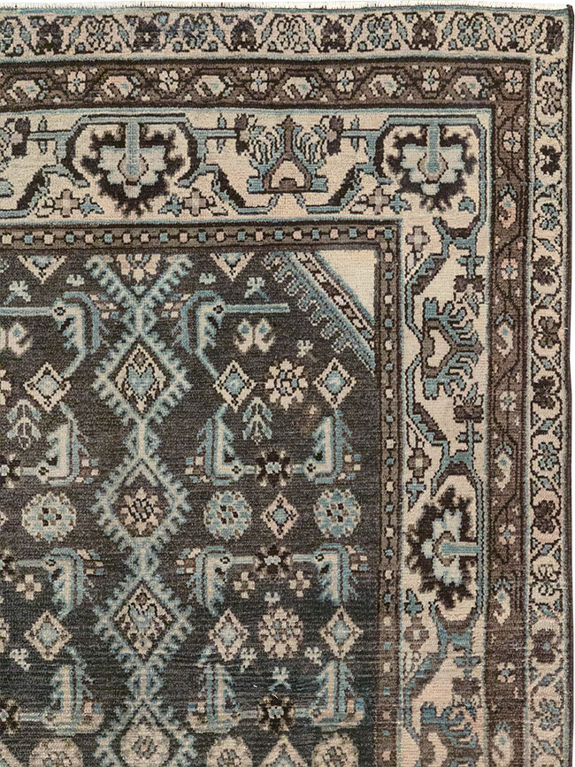 Vintage Persian Malayer Throw Rug, No.32060 - Staging