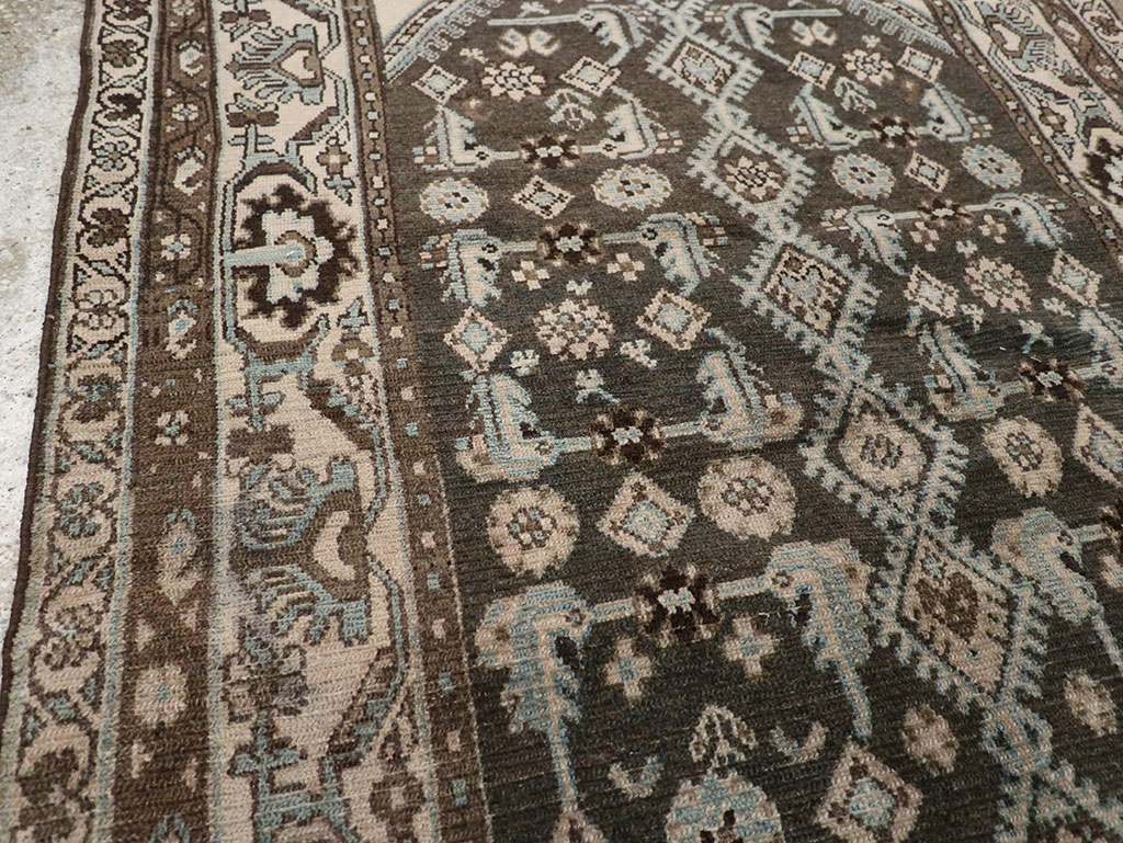 Vintage Persian Malayer Throw Rug, No.32060 - Staging