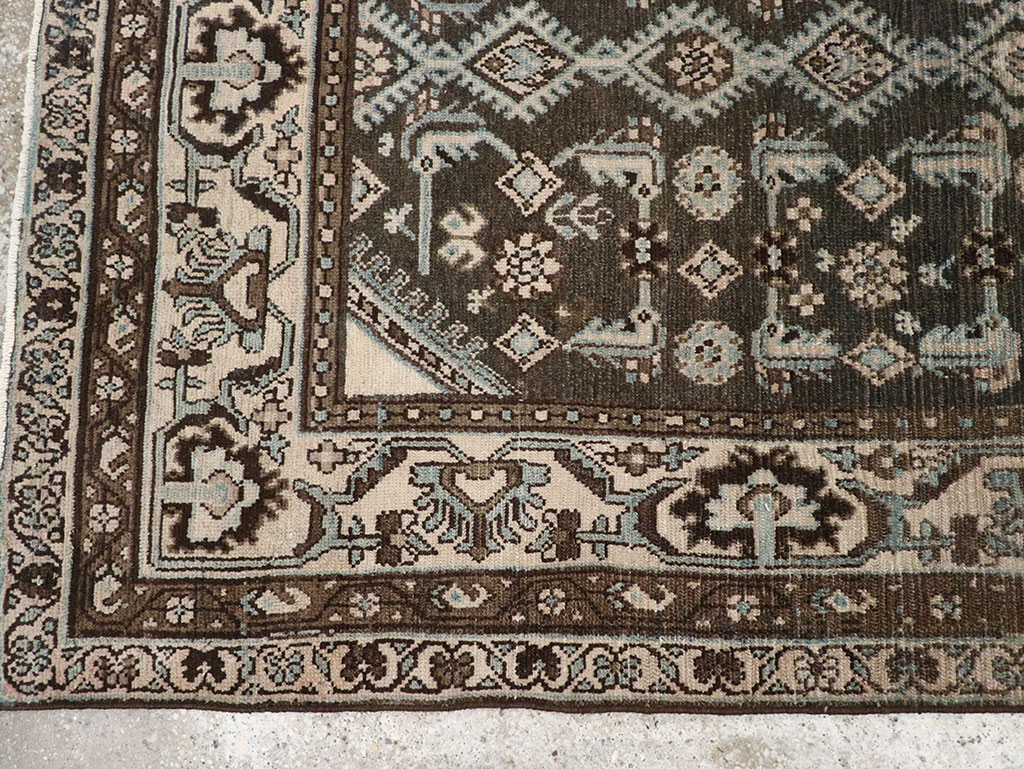 Vintage Persian Malayer Throw Rug, No.32060 - Staging