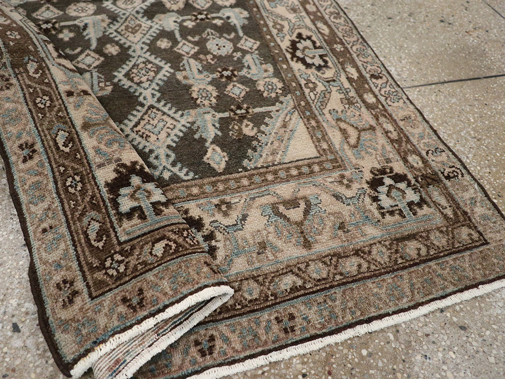 Vintage Persian Malayer Throw Rug, No.32060 - Staging