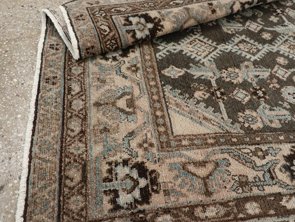 Vintage Persian Malayer Throw Rug, No.32060 - Staging