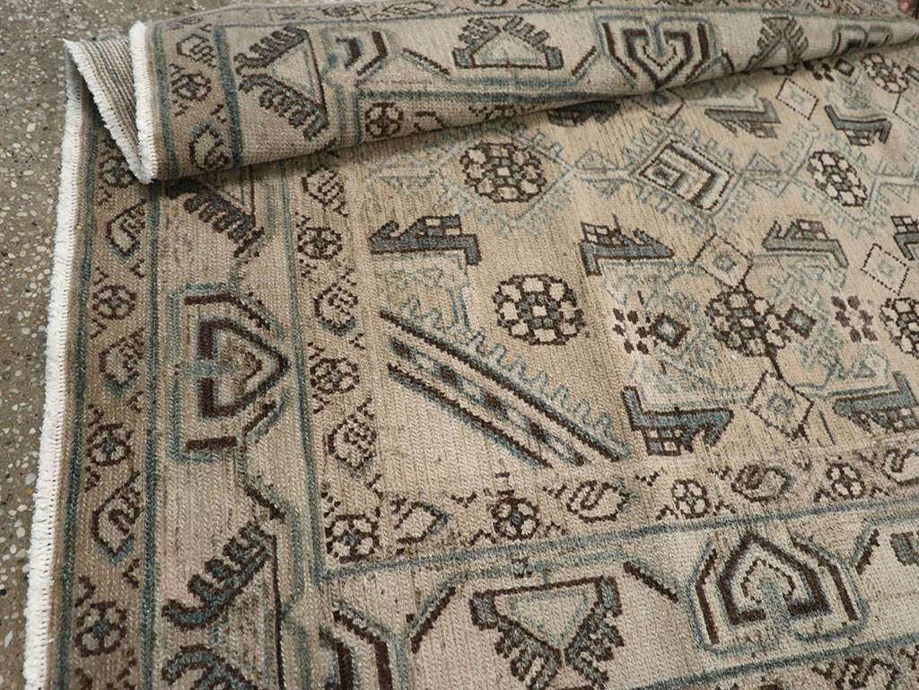 Vintage Persian Malayer Throw Rug (Pair: 1 of 2), No.32061 - Staging