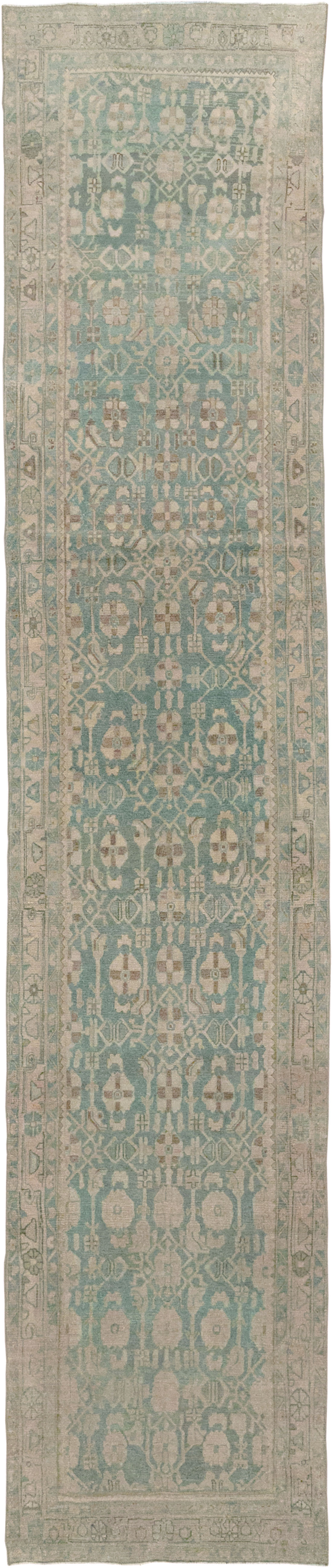 Antique Persian Malayer Long Runner, No.32062 - Staging
