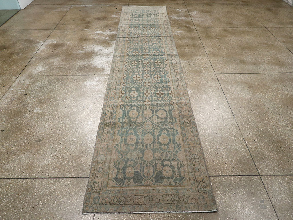 Antique Persian Malayer Long Runner, No.32062 - Staging