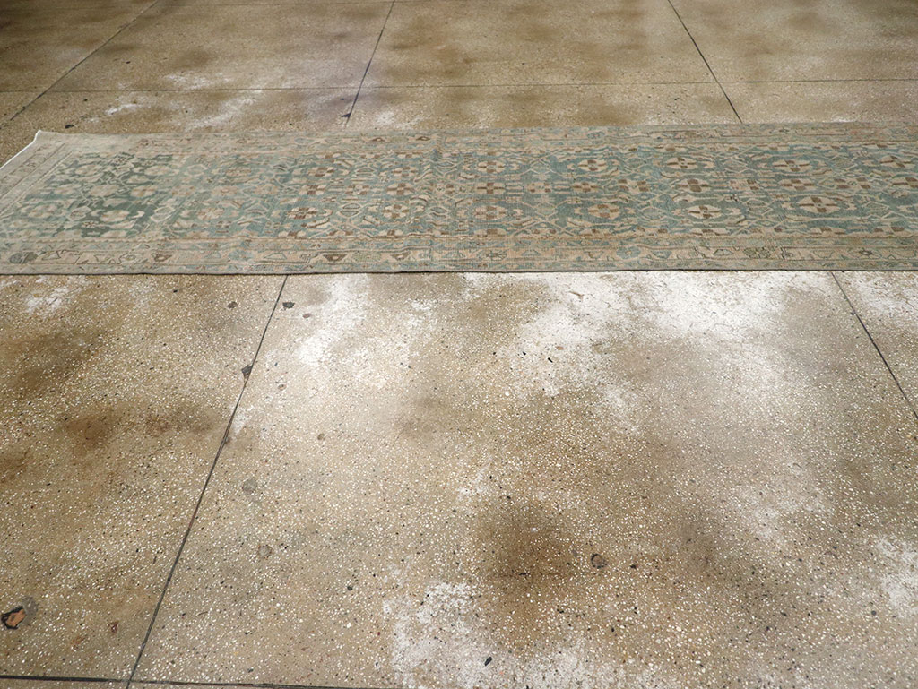 Antique Persian Malayer Long Runner, No.32062 - Staging