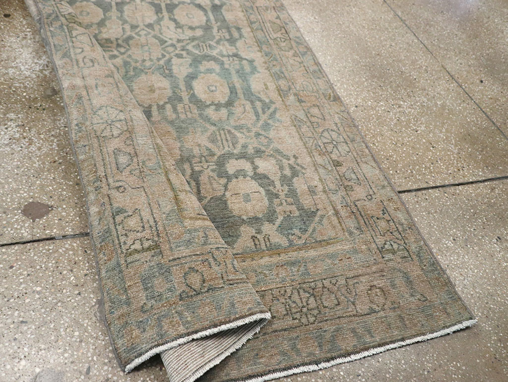 Antique Persian Malayer Long Runner, No.32062 - Staging
