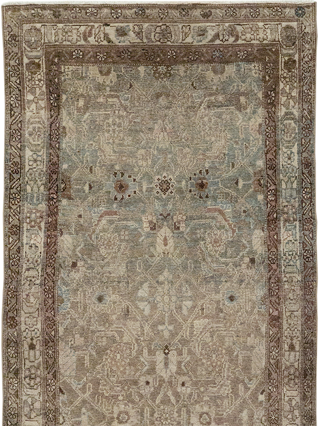 Antique Persian Malayer Long Runner, No.32064 - Staging