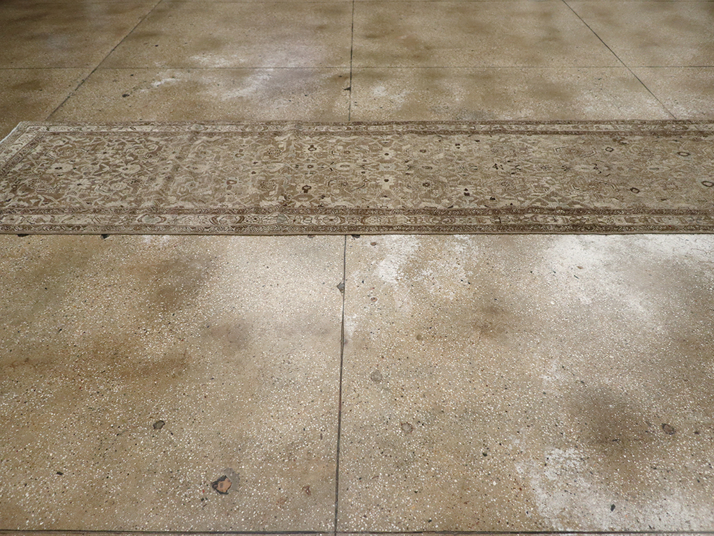 Antique Persian Malayer Long Runner, No.32064 - Staging