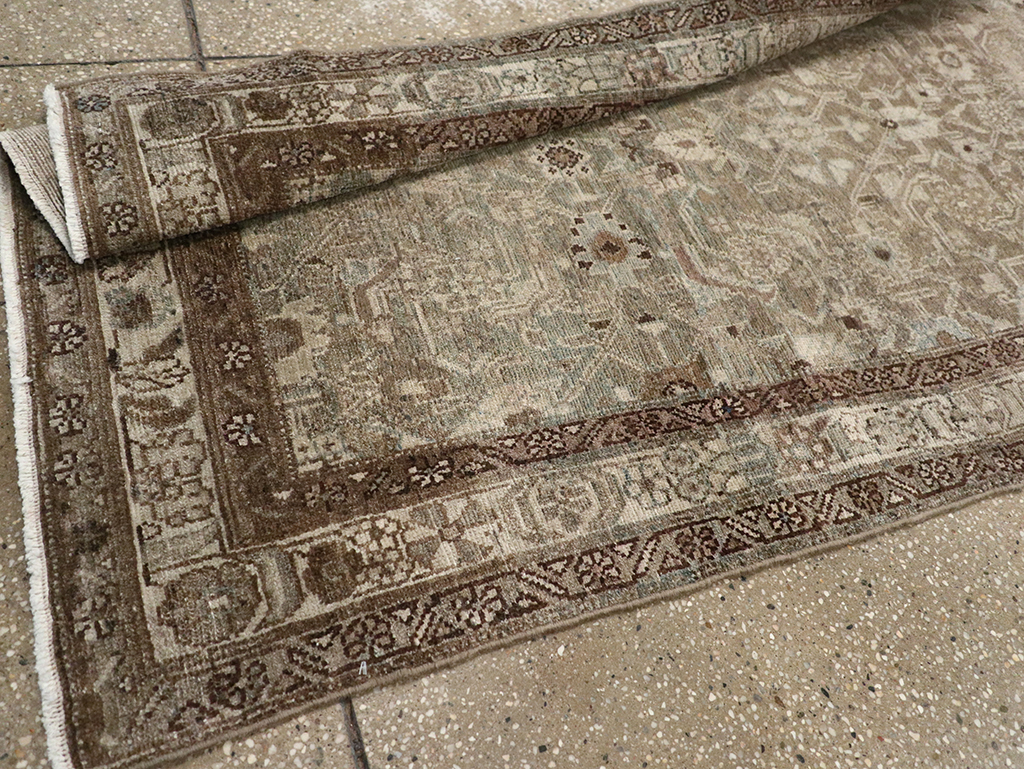 Antique Persian Malayer Long Runner, No.32064 - Staging