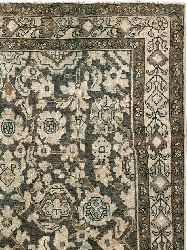 Vintage Persian Malayer Accent Rug, No.32069 - Staging