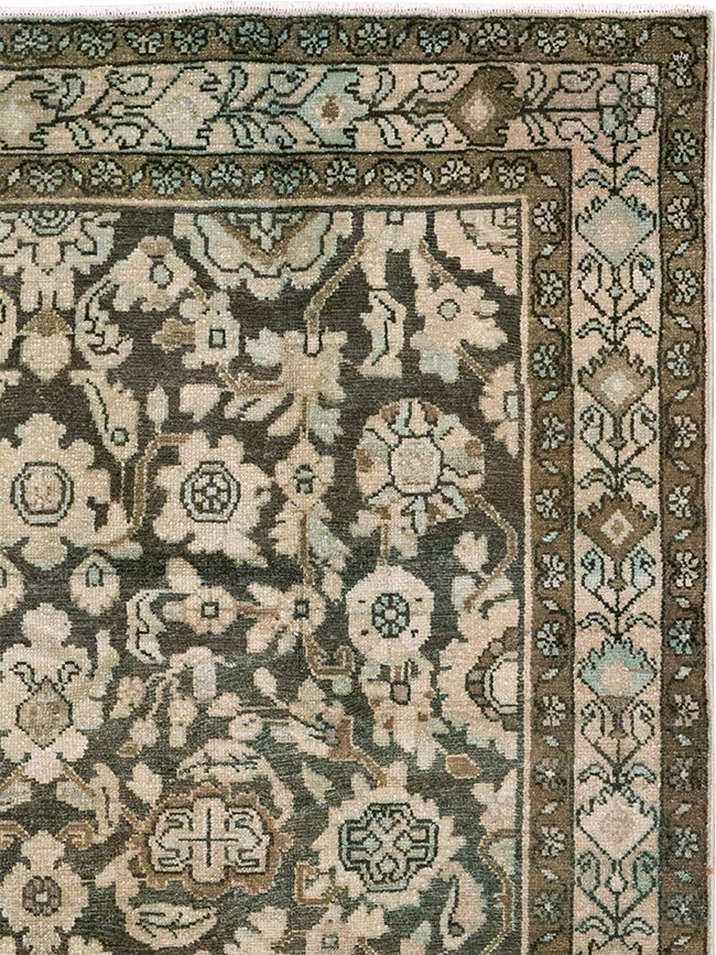 Vintage Persian Malayer Accent Rug, No.32069 - Staging