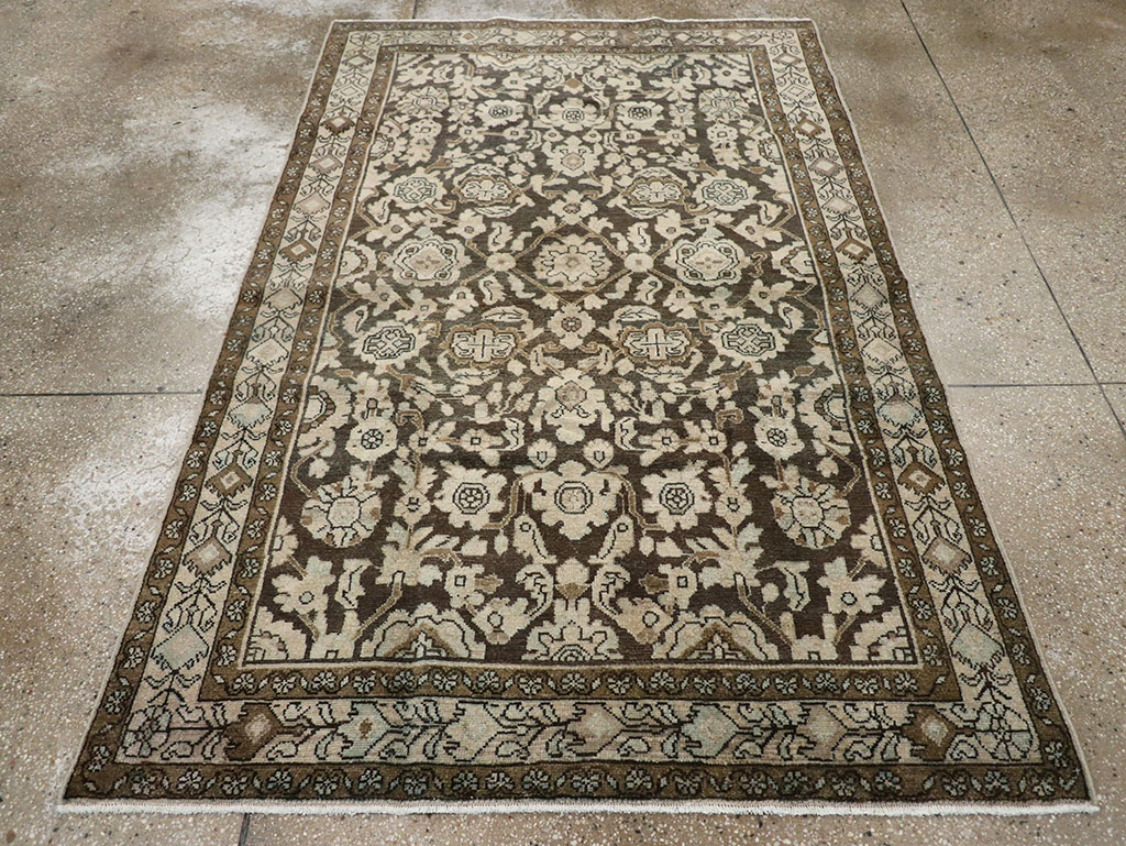 Vintage Persian Malayer Accent Rug, No.32069 - Staging