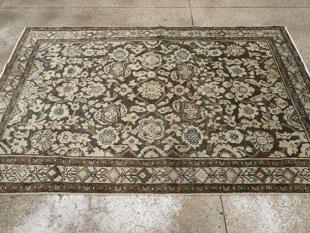 Vintage Persian Malayer Accent Rug, No.32069 - Staging