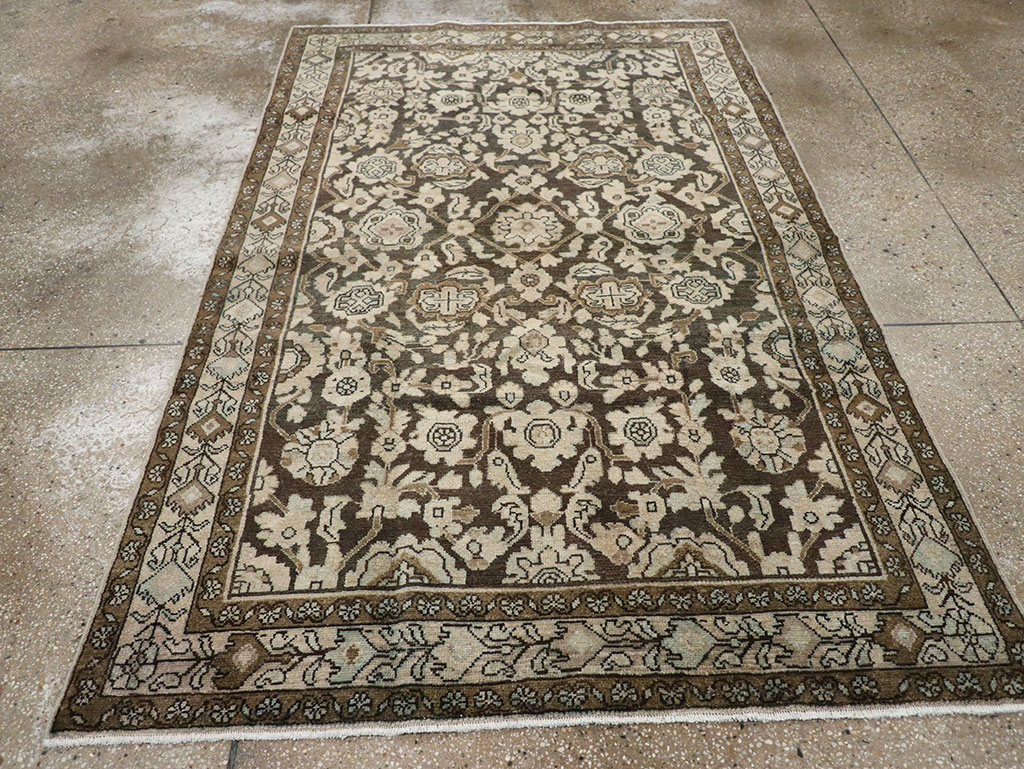 Vintage Persian Malayer Accent Rug, No.32069 - Staging