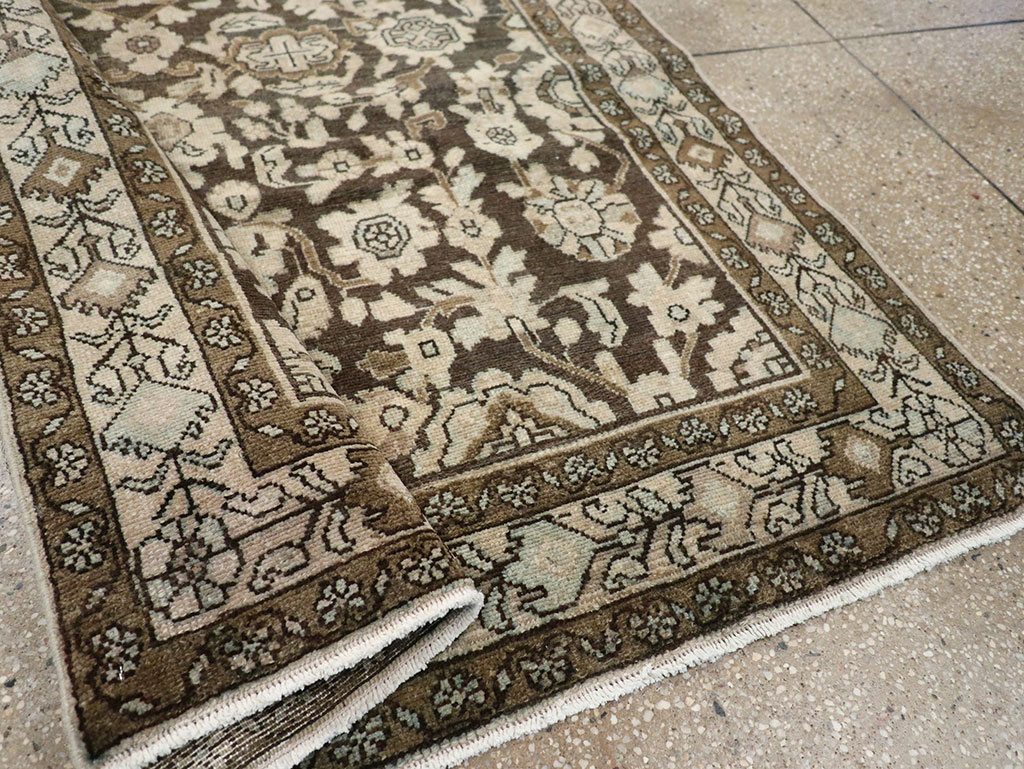 Vintage Persian Malayer Accent Rug, No.32069 - Staging