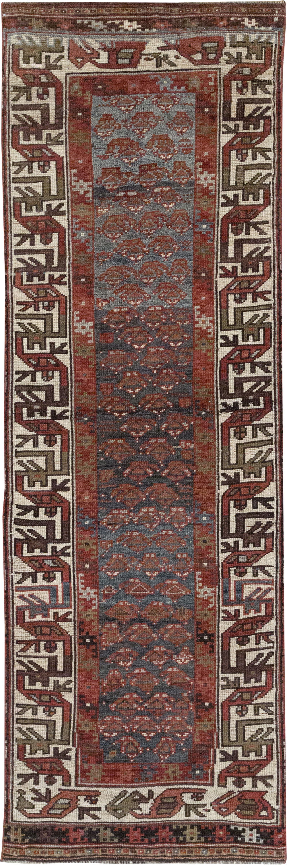 Antique Persian Kurd Small Runner, No.32072 - Staging